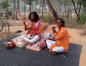Baul Singers performing at Khoai Haat