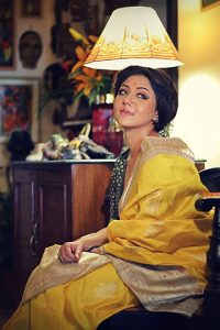 swatika in a saree