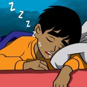 Our hero Hanuman is sleeping