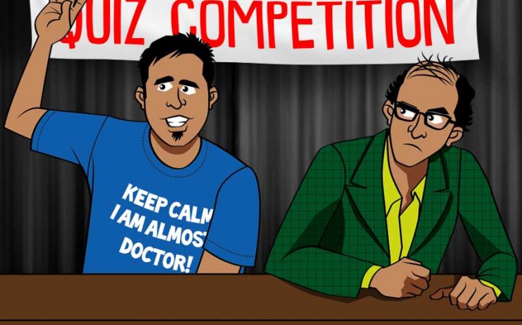 The two medicos in the quiz competition