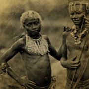 Two warriors of the Great Andamanese tribe circa1875