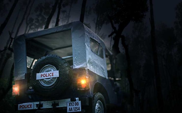 Police in jungle