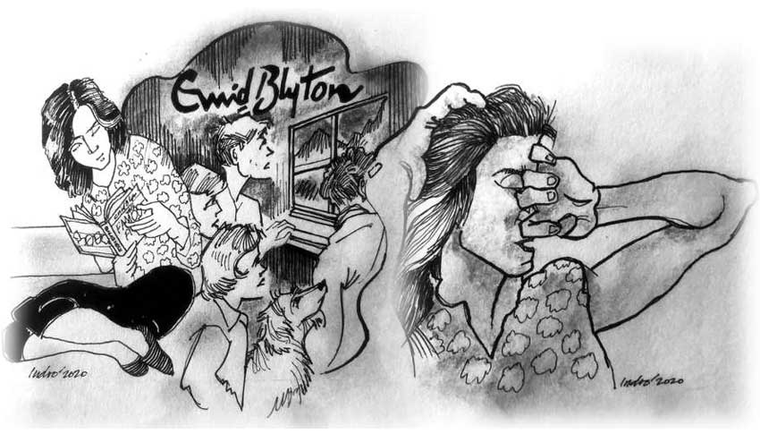 Sapna after reading a book, was feeling a bit feverish, decided to hit the bed