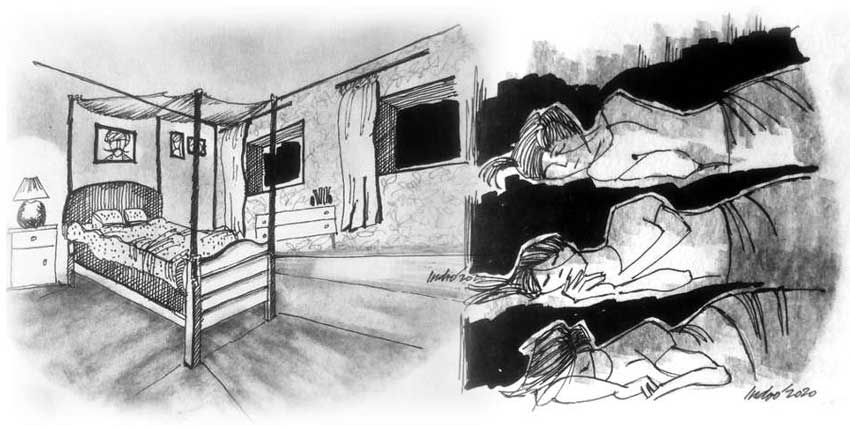 Although quite drowsy, Sapna kept tossing and turning the entire night