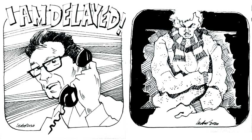 The Author called up his Mom to say he'll be late to reach home. The author noticed only on person sitting in the compartment of the train