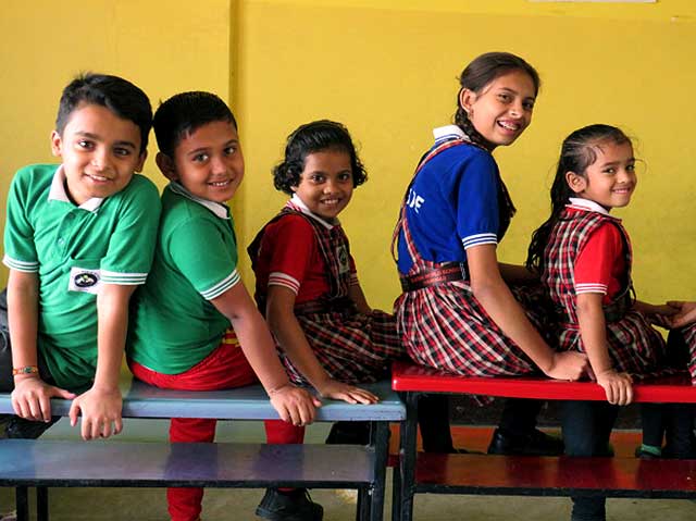 The junior section students of Buddha World School