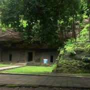 On the path to the other caves at Elephanta