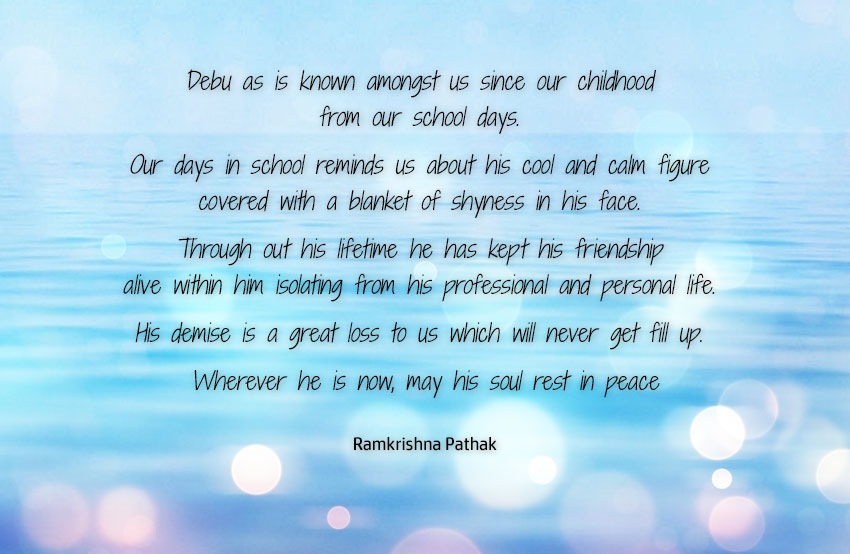 Ramkrishna's tribute to Debapratim