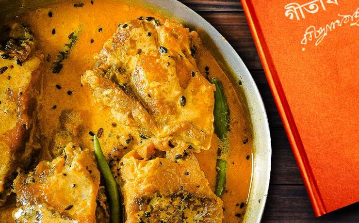 Fish cooked in milk