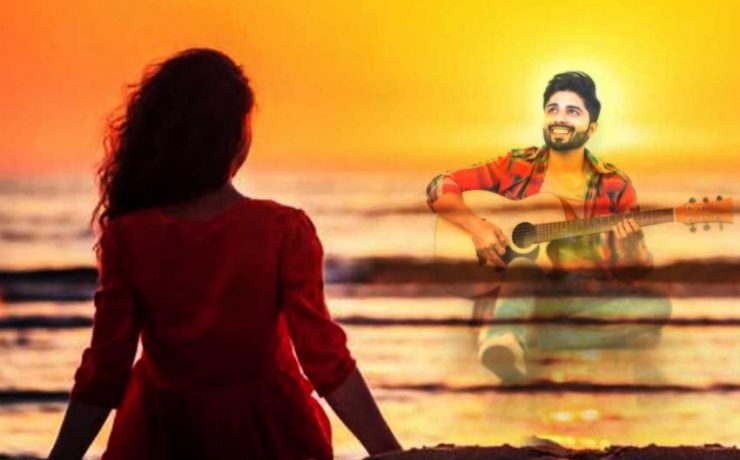 Moinaki sitting near the sea remembering her lost love Rip who had died inan accident