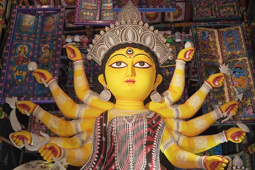 Bhowanipur 75 Palli Maa Durga Idol