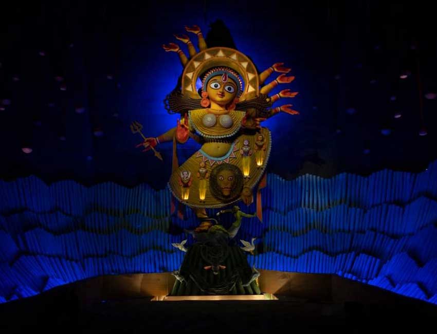 Hazra Park Durga Puja idol