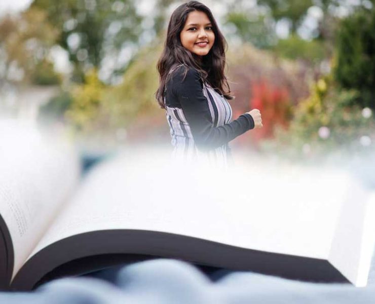 woman coming out of the diary