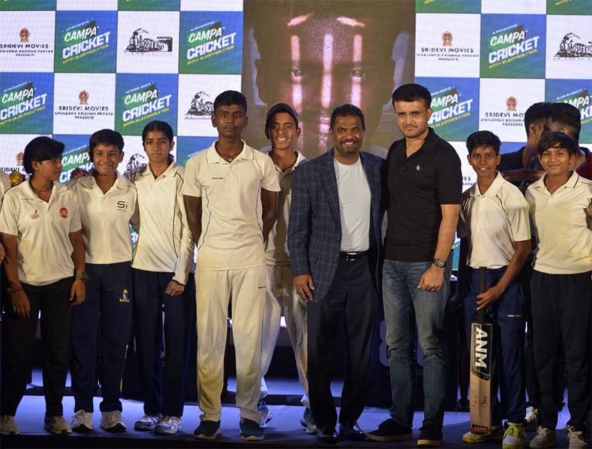 Muralidaran and Saurav with young kids