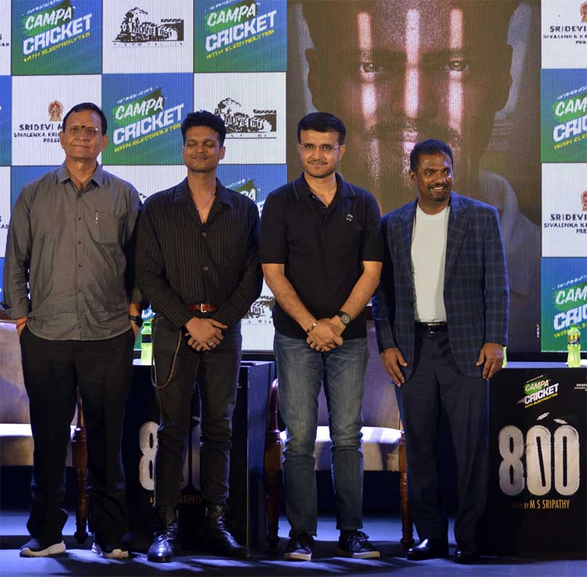 Muralidaran and Saurav with others