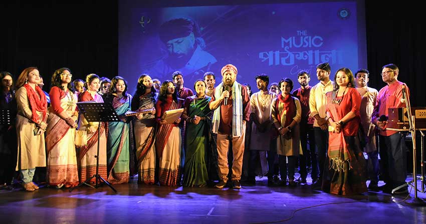 Debojyoti Mishra and his performers