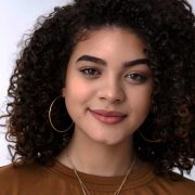 curly hair young girl