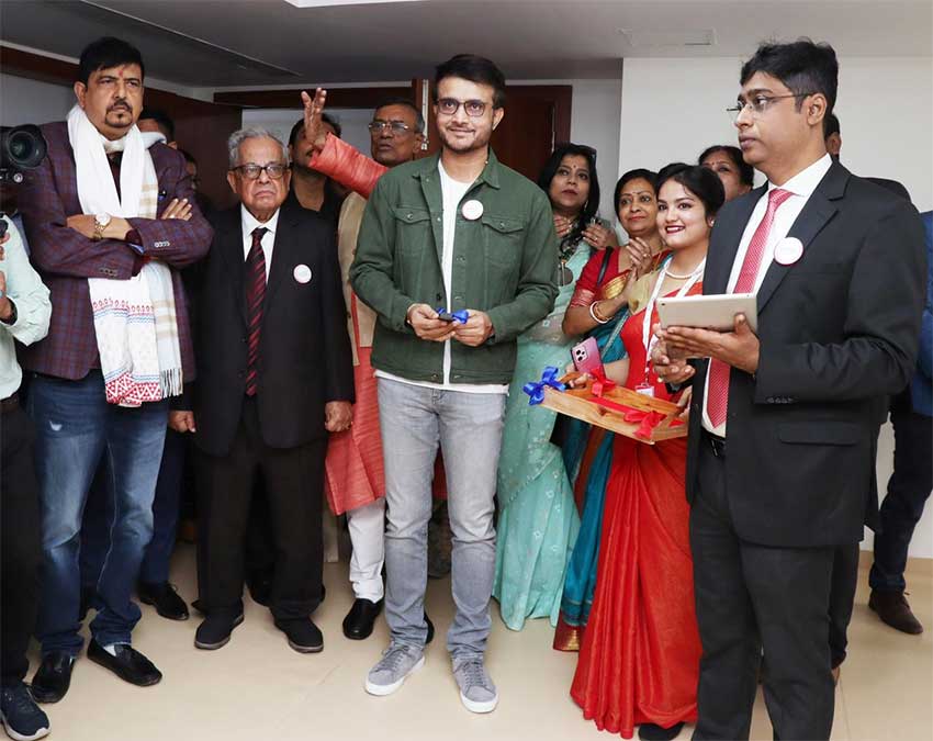 Sourav Ganguly at HP Ghosh Hospital
