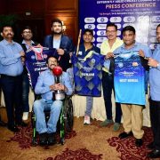 At the press release of Differently Abled Triangular T20 Trophy 2024