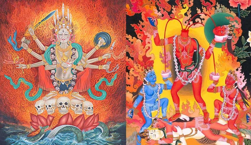 Chamunda and Chhinnamasta inTantrik and Tibetian Buddhism