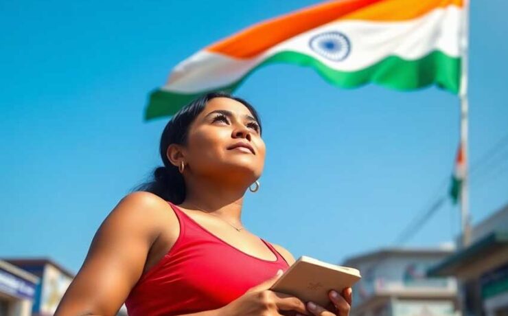 Namrata and The Tricolour