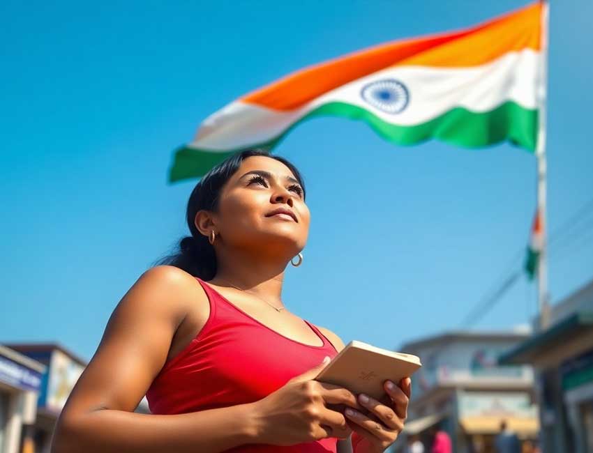 Namrata and The Tricolour