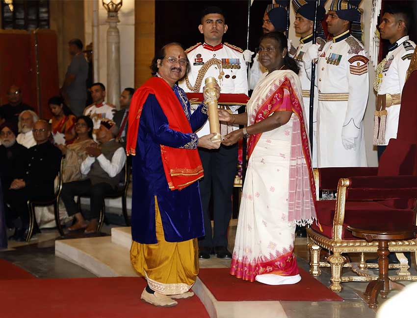 Pandit Ronu Majumdar was recently honored with the Padma Shri by President Draupadi Murmu