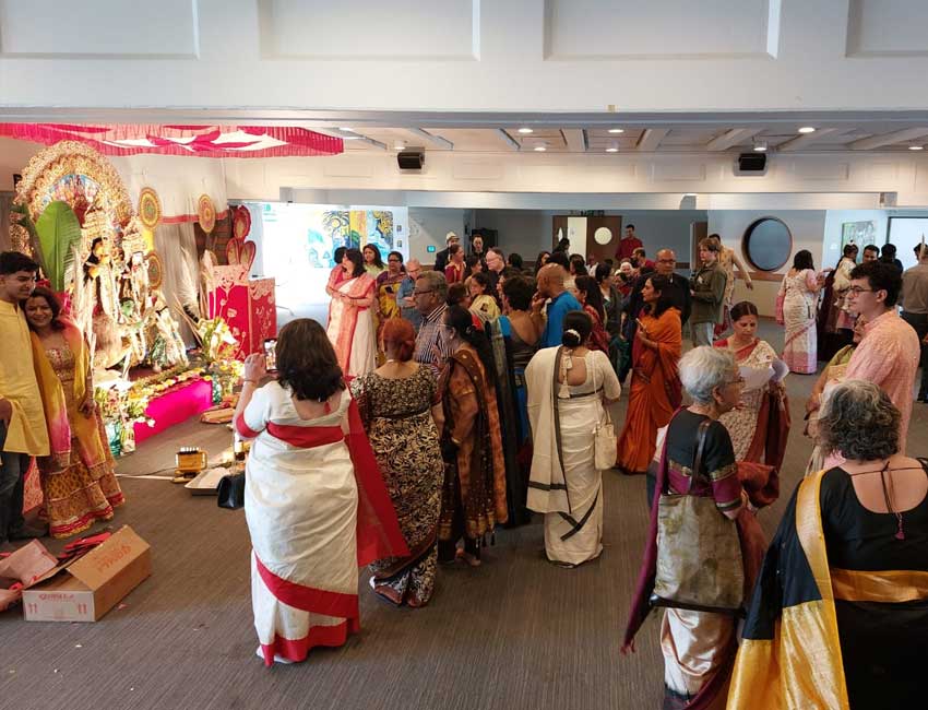 Christchurch Durga Puja people gathering