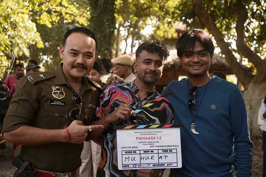Filmmaker Mrinal Deka shooting for his upcoming web series