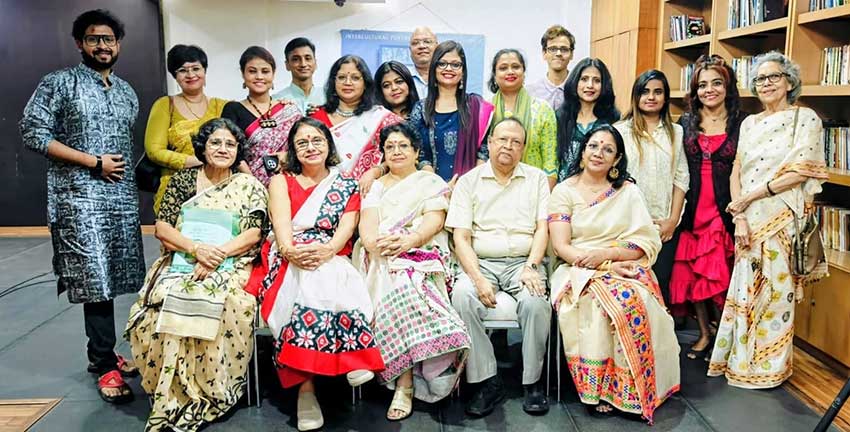 First one from left, first row: Ratna Guha Mustafi, Amita Roy, Navamalati Neog Chakraborty, Dr. Mihir Kumar Chakraborty, Navanita Varadpande From left: Ipsita Ganguli, Pallabi Nandy, Amit Shankar Saha, Madhu Srivastava, Anindita Basu, Khushal Varadpande, Priyanka Adhikary, Sarbani Chakravarti