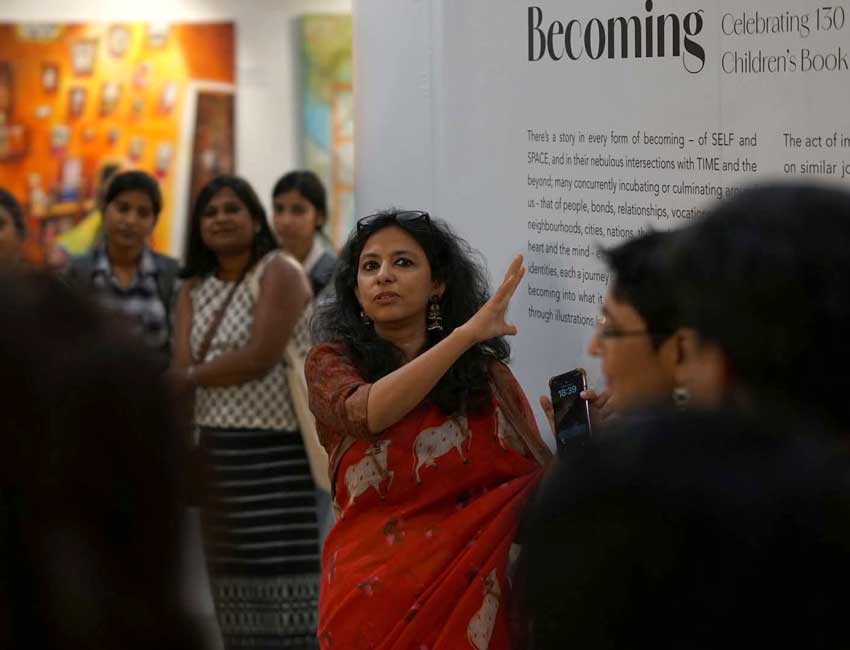 Richa Jha and her exhibition 'Becoming'