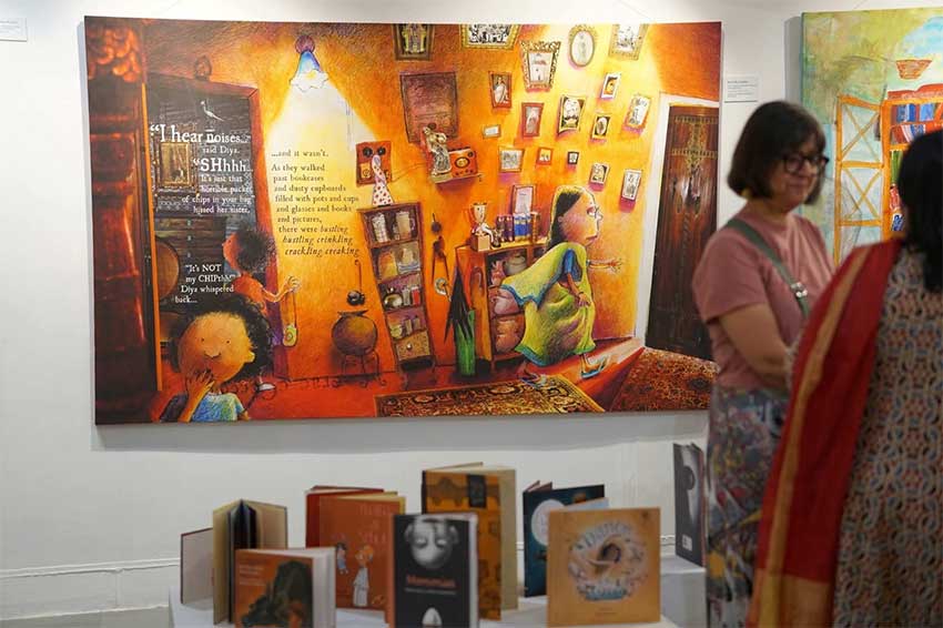 The exhibits were so colourful